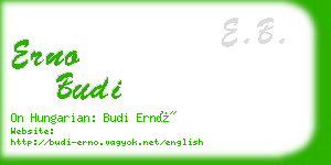 erno budi business card